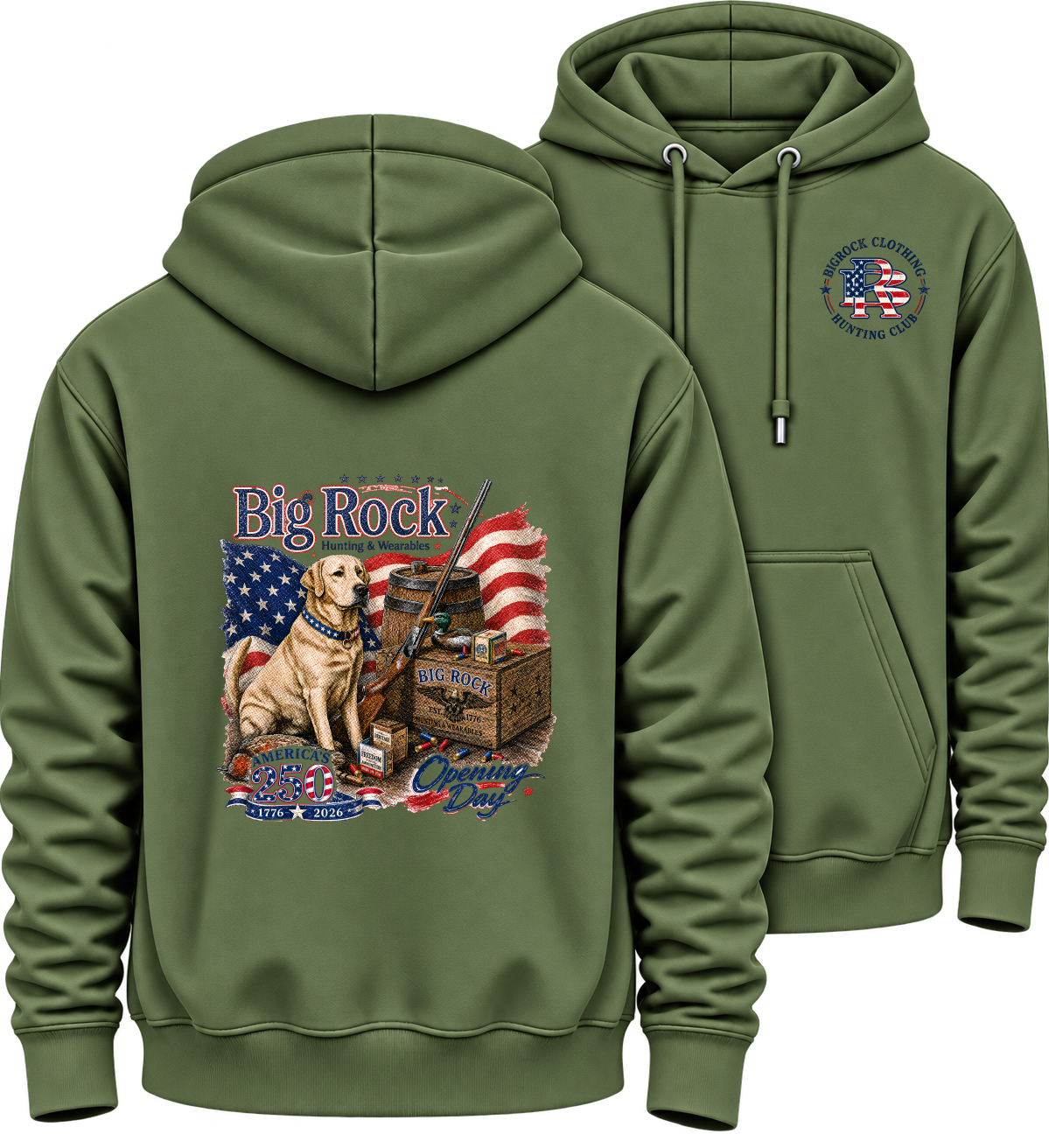 1336P Hoodie Heavy Rock America 250 Opening Day
