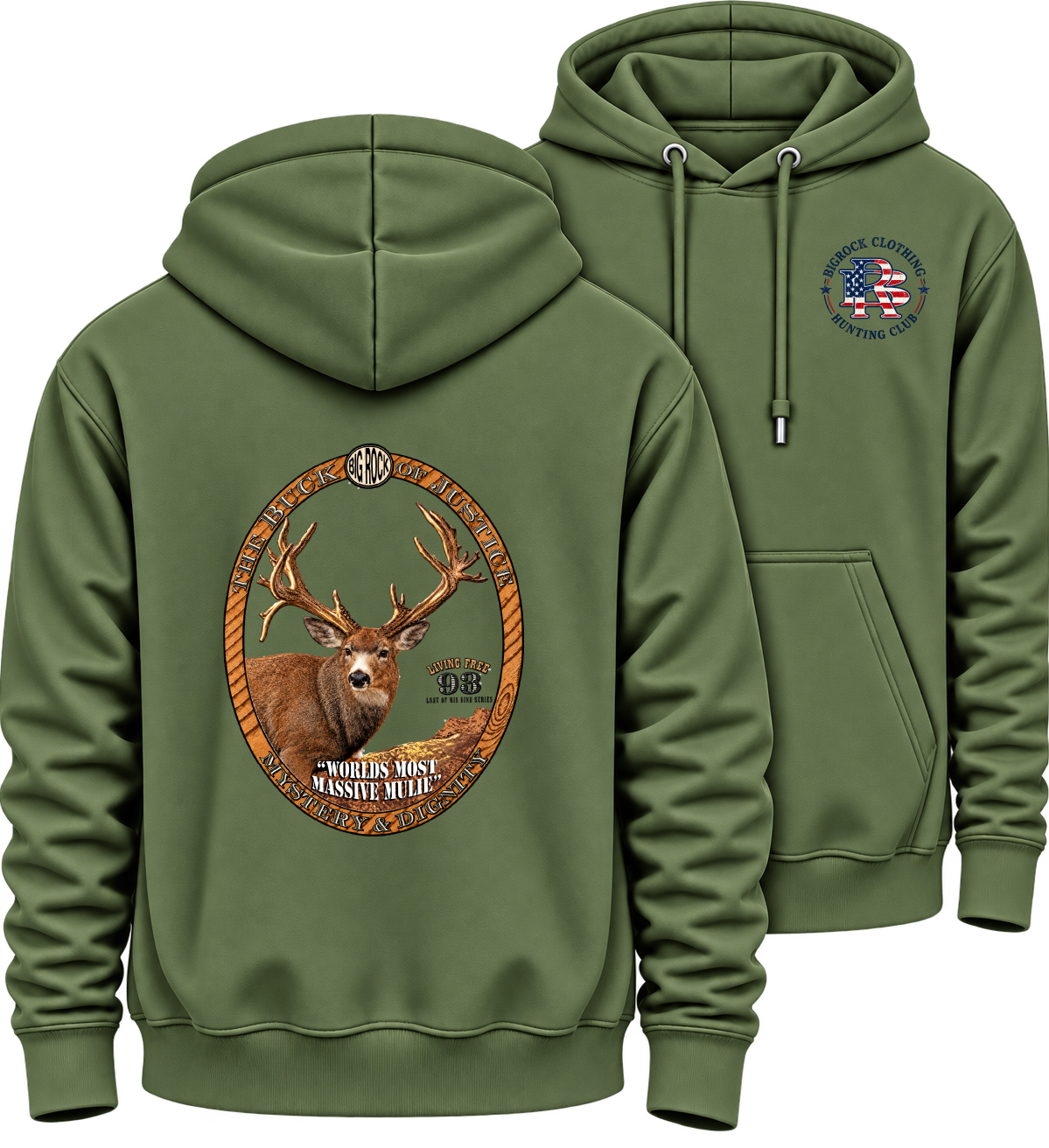 Hoodie Heavy Rock Buck Of Justice
