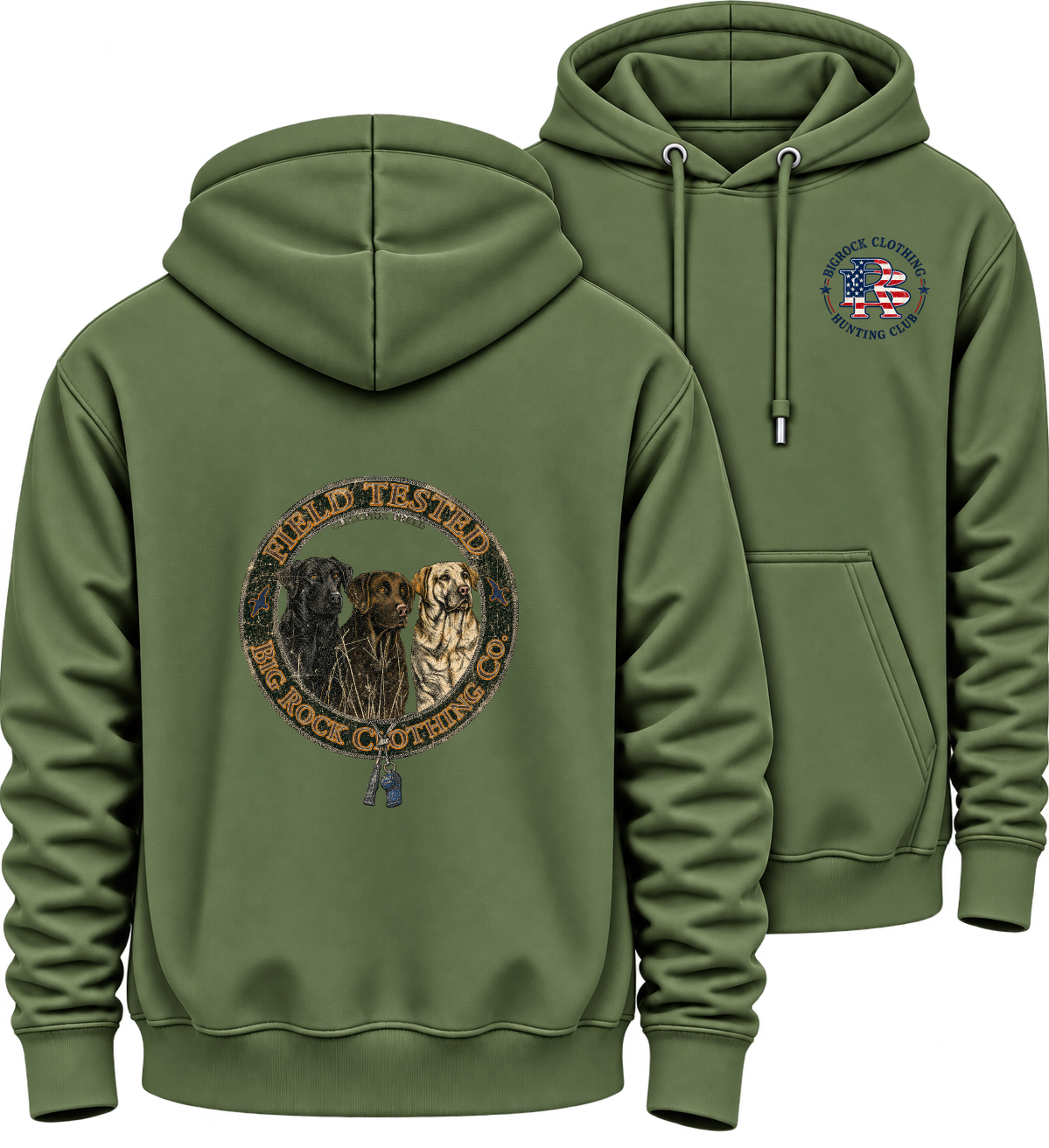 836 Hoodie Heavy Rock Three Lab Coaster