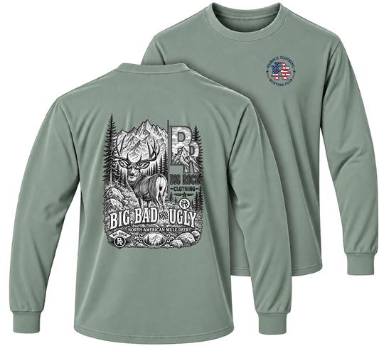 Long Sleeve Light Rock 1576  Big Bad Ugly (Mule Deer Pencil)