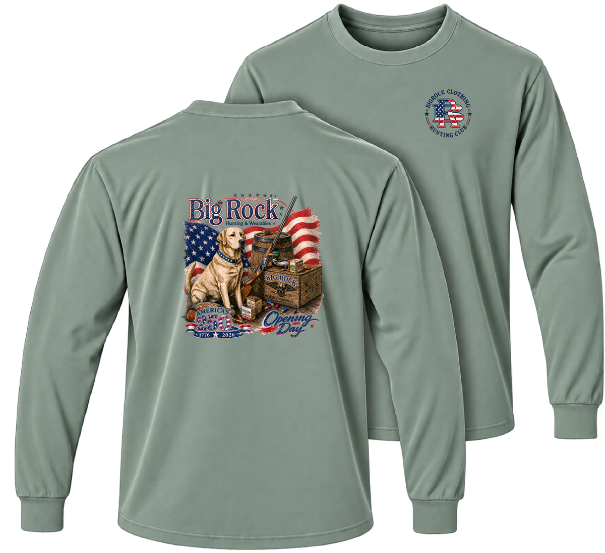 1336 Long Sleeve Light Rock Opening Day