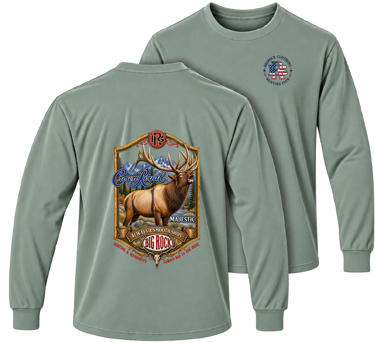 1446 Long Sleeve Light Rock Crown Royal