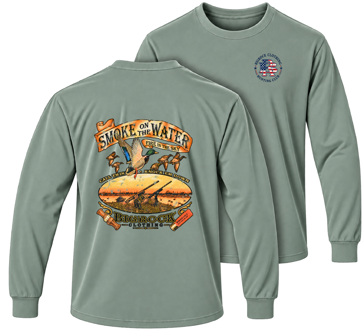 1581 Long Sleeve Light Rock Smoke On The water