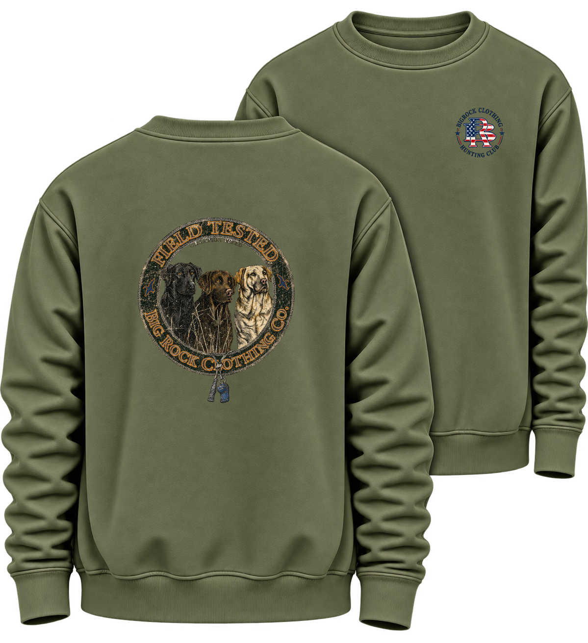 836 Sweatshirt Heavy Rock  Three Lab Coaster