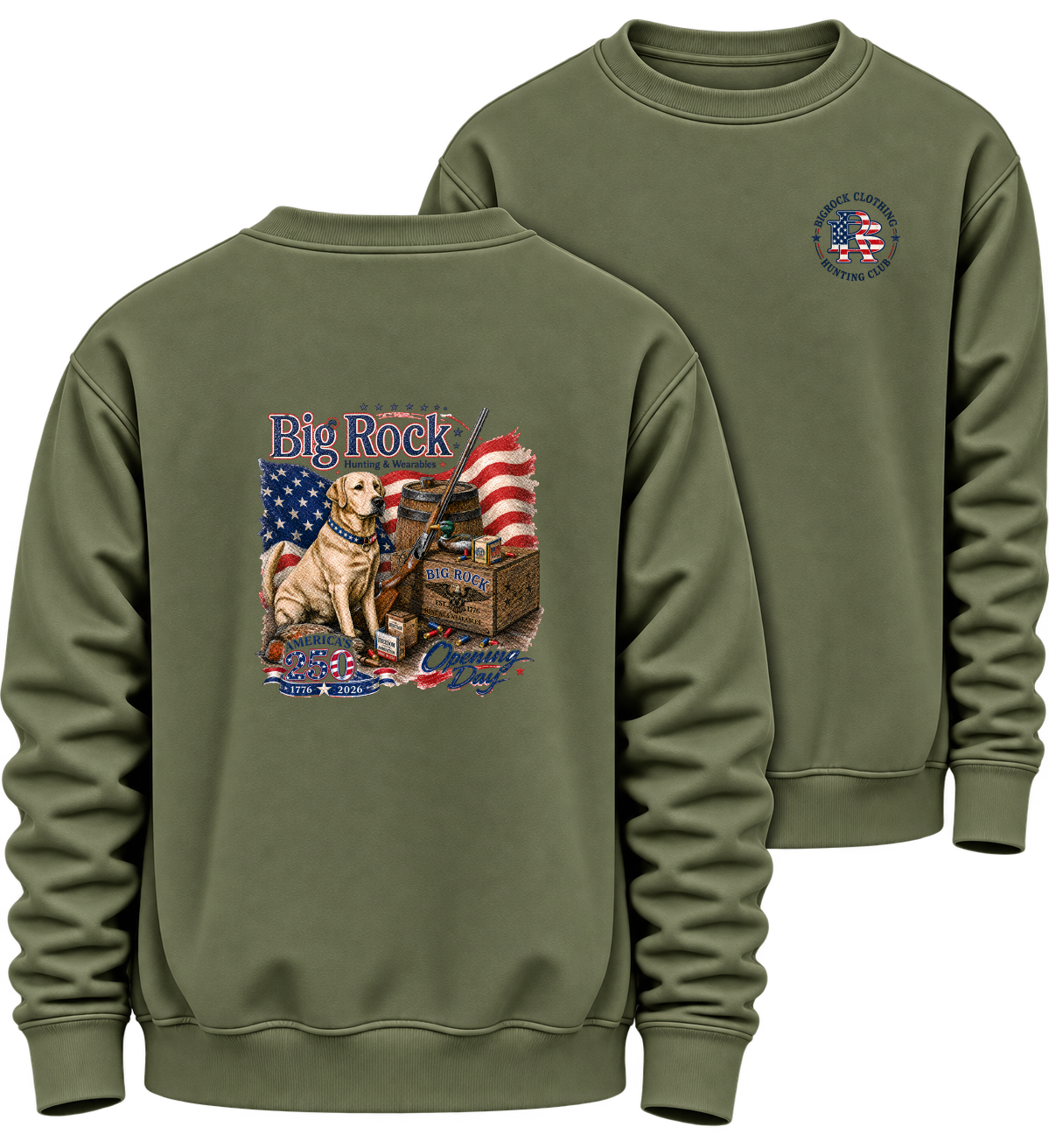 1336P Sweatshirt Heavy Rock America 250 Opening Day