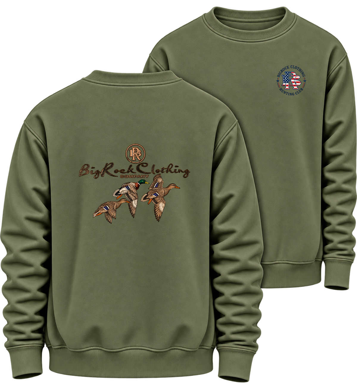 1508 Sweatshirt Heavy Rock Ducks In Flight