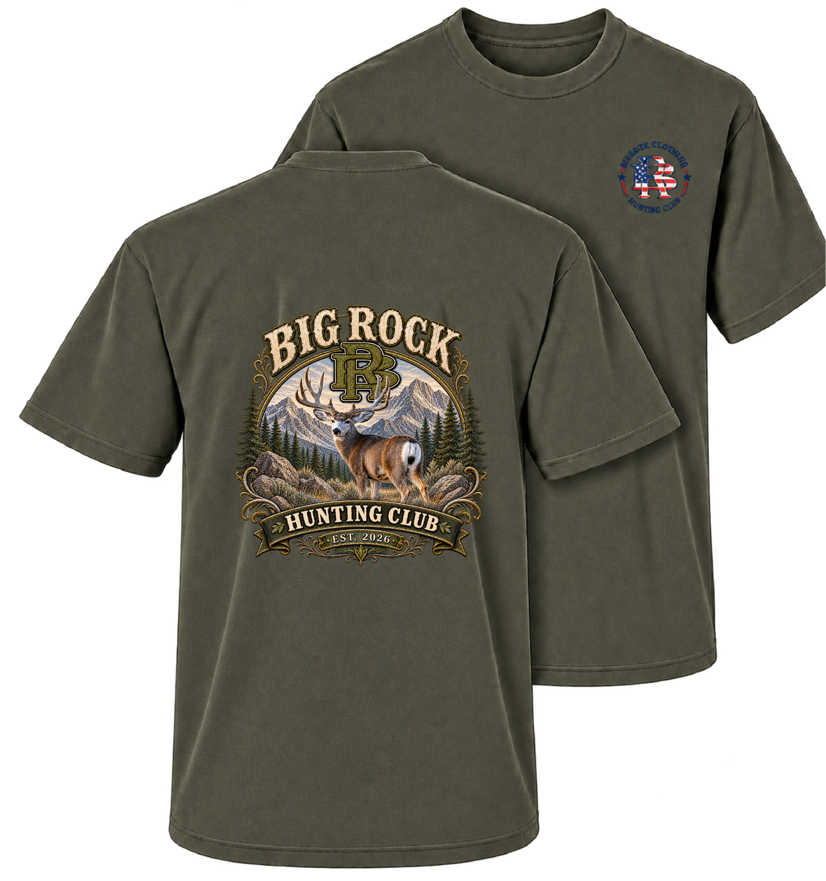 Heavy Rock BR Mule Deer Hunting Club (Color)