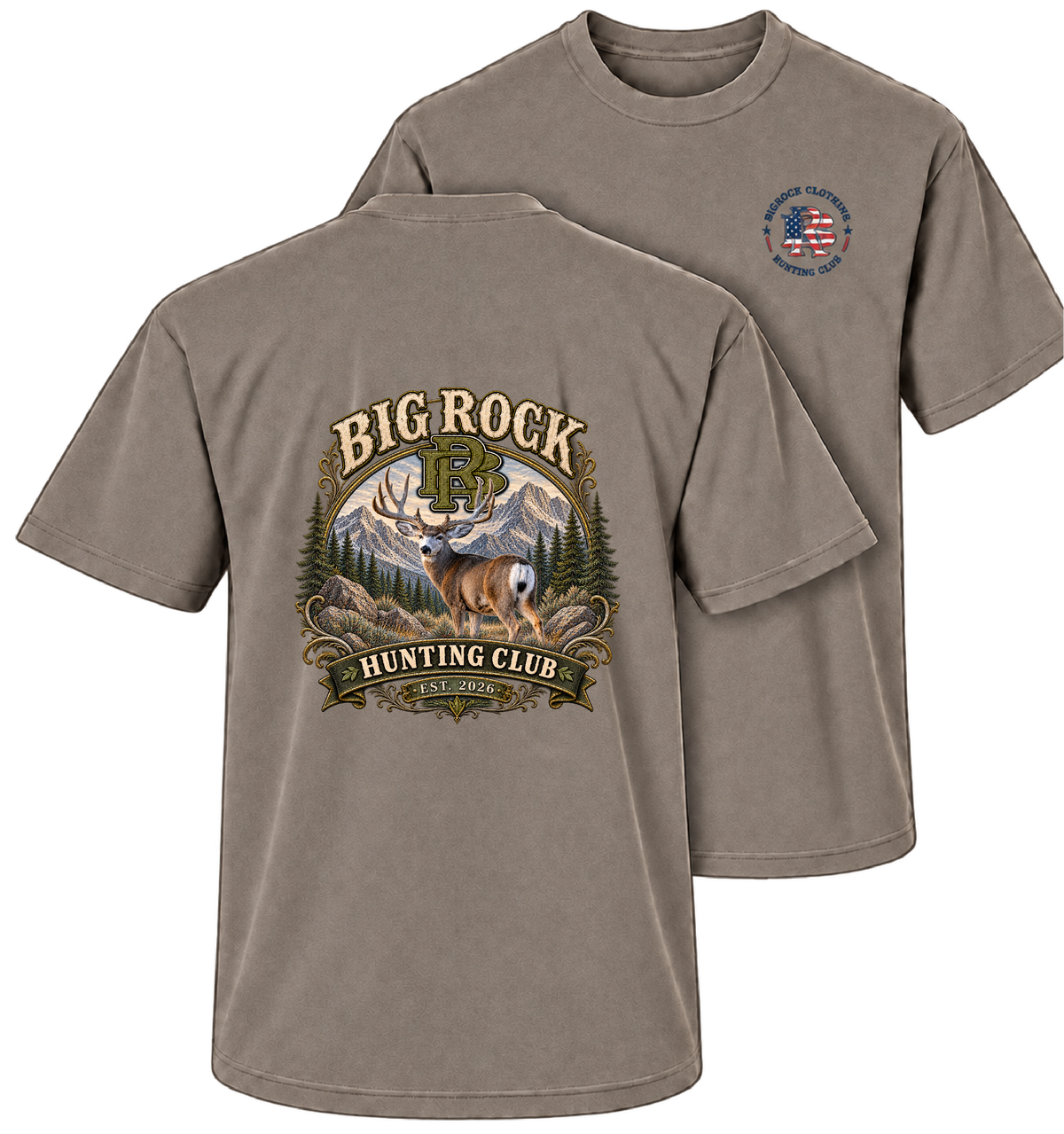 Heavy Rock BR Mule Deer Hunting Club (Color)