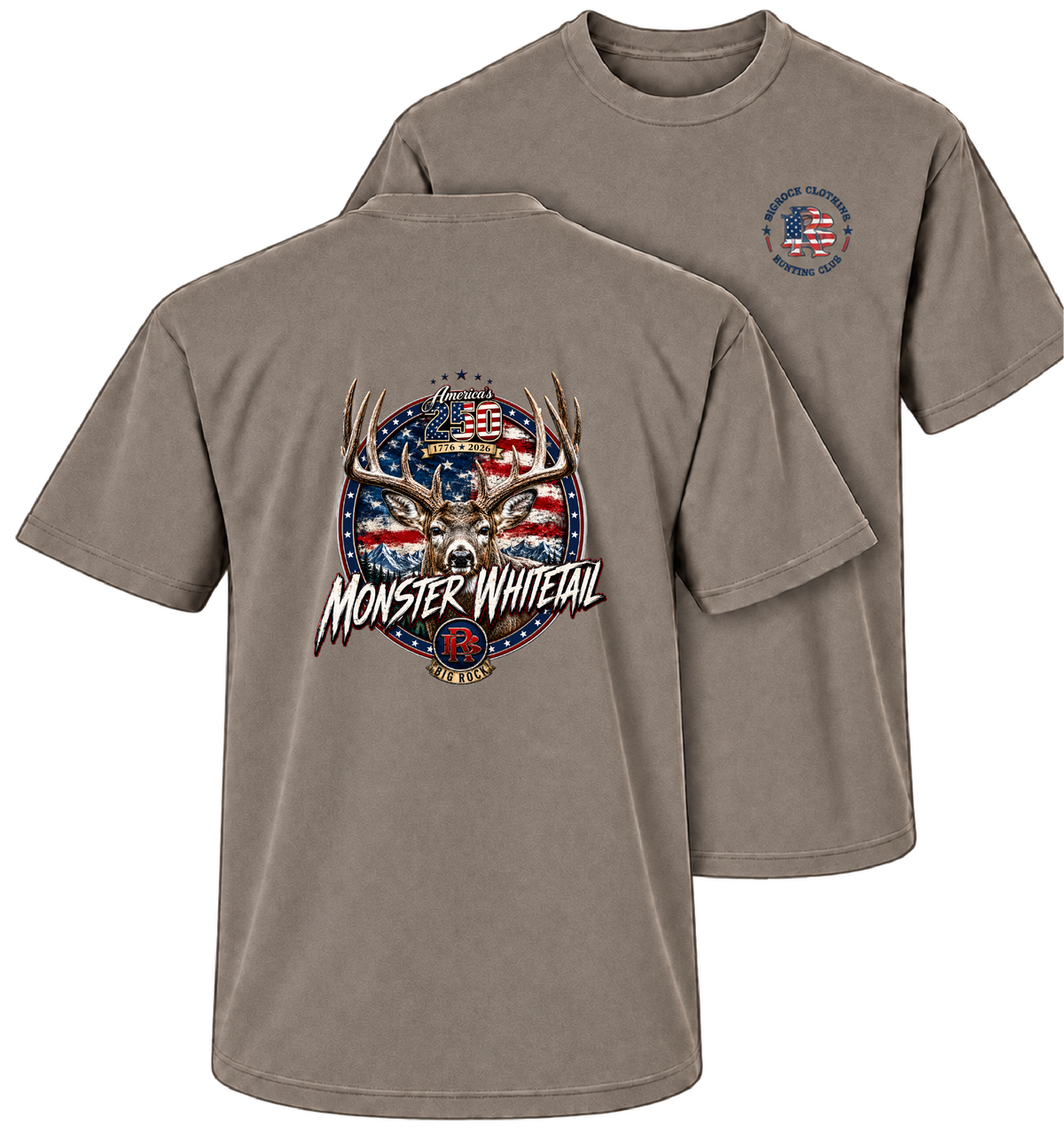 Heavy Rock America 250 Monster Whitetail (Heavy Boxy oversize Shirt)