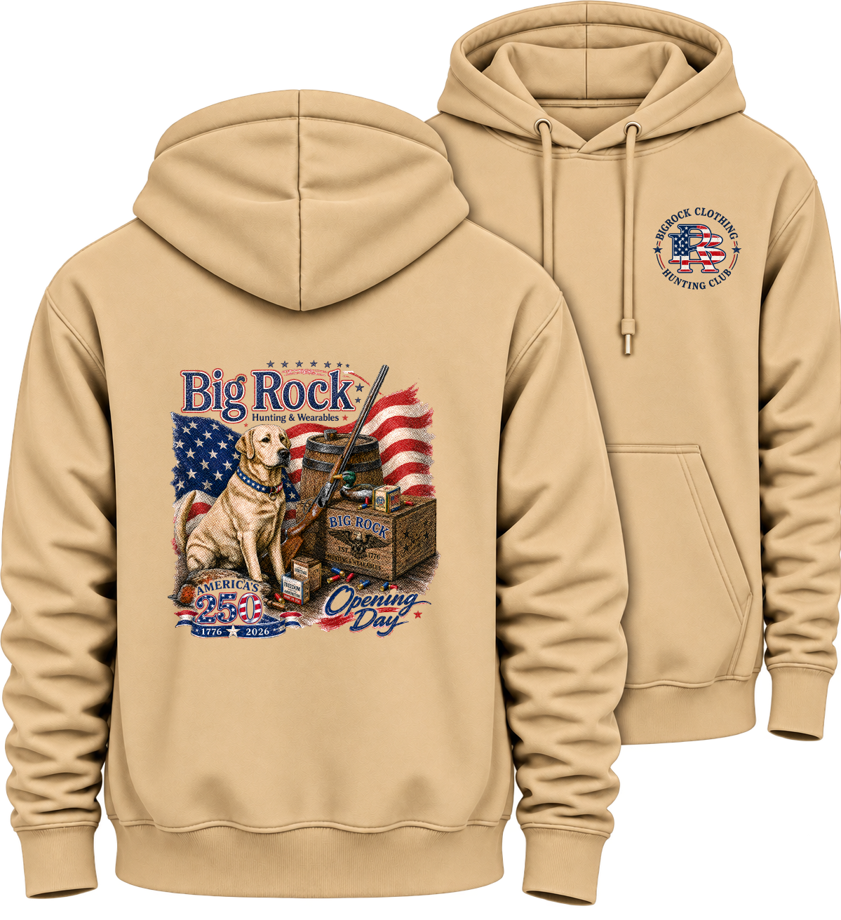 1336P Hoodie Heavy Rock America 250 Opening Day