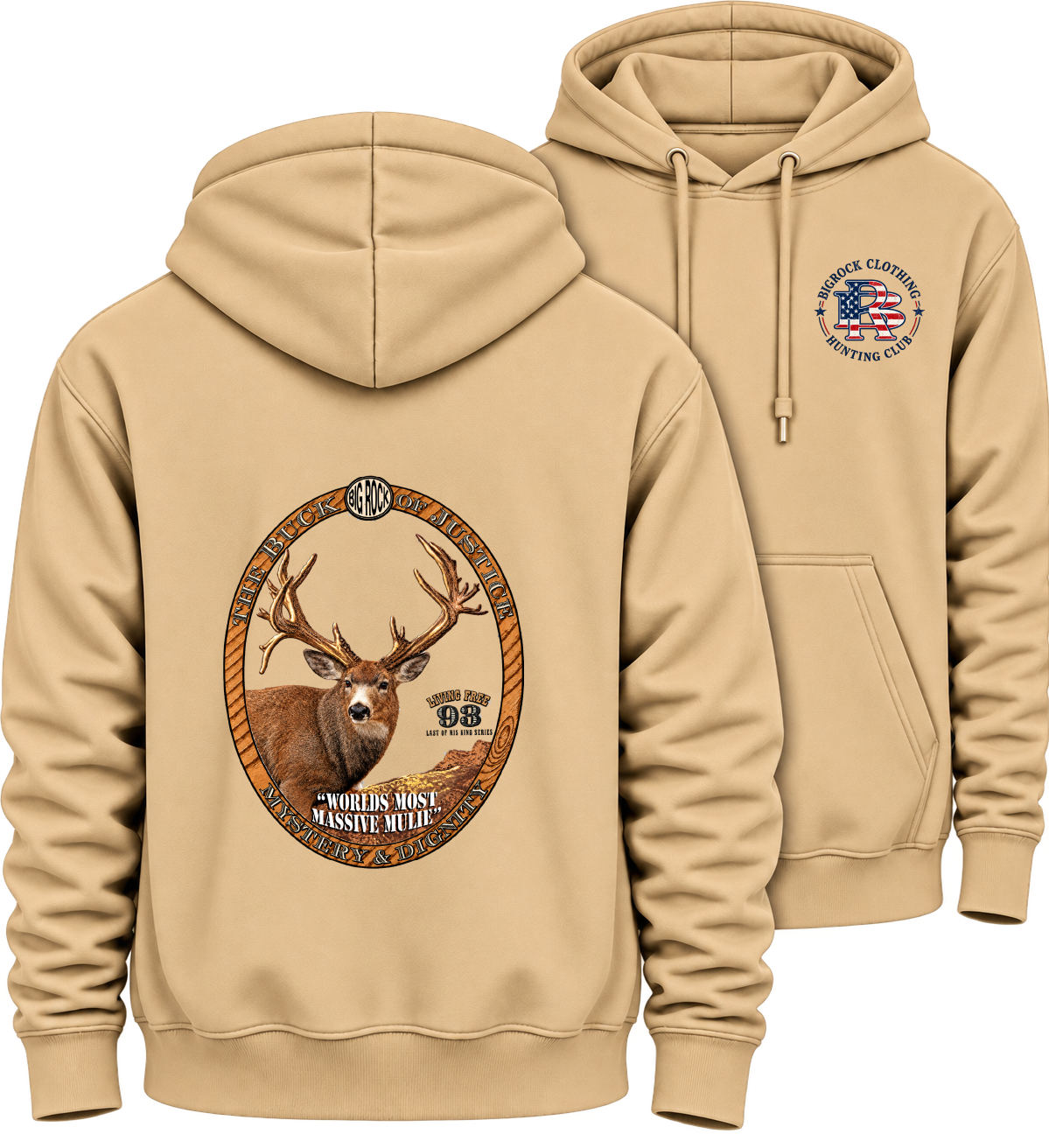 Hoodie Heavy Rock Buck Of Justice