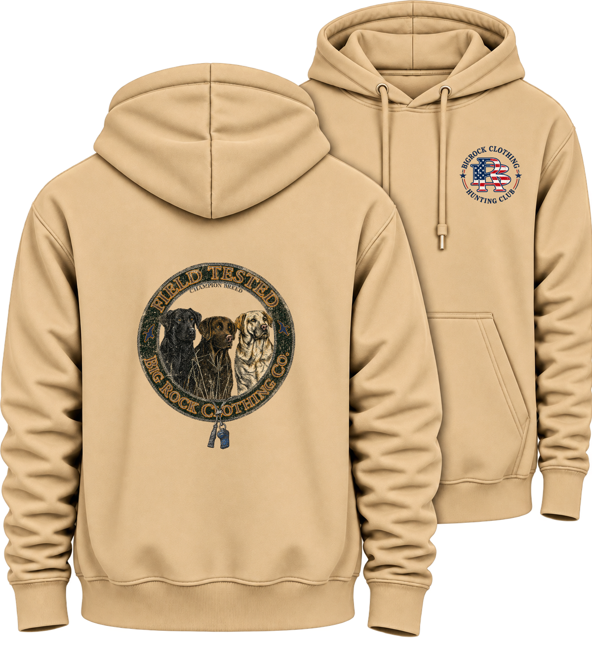 836 Hoodie Heavy Rock Three Lab Coaster