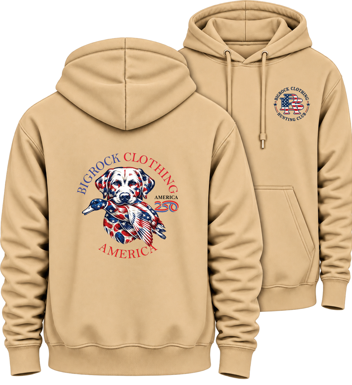 Hoodie Heavy Rock America 250 Duck Dog