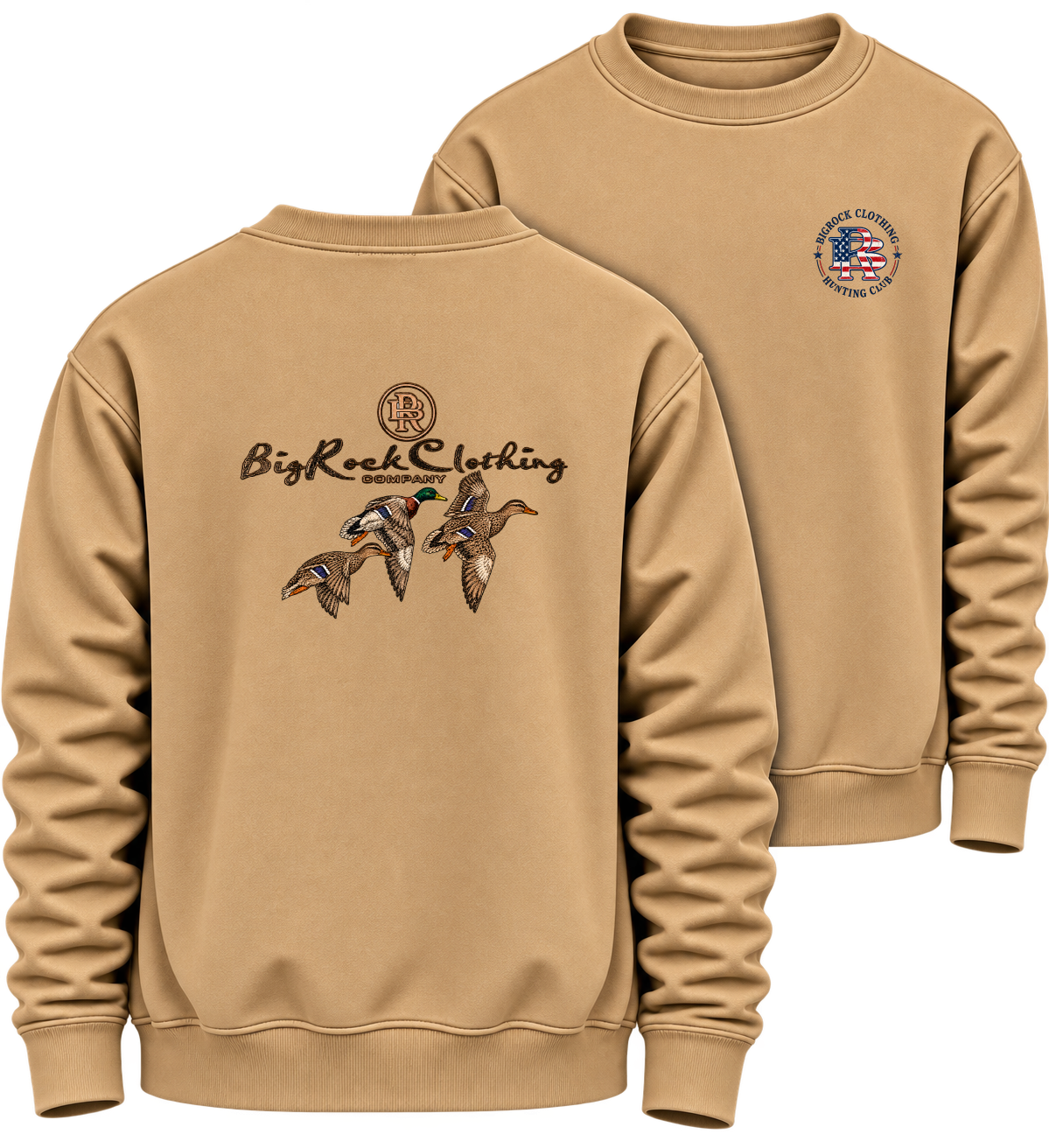 1508 Sweatshirt Heavy Rock Ducks In Flight
