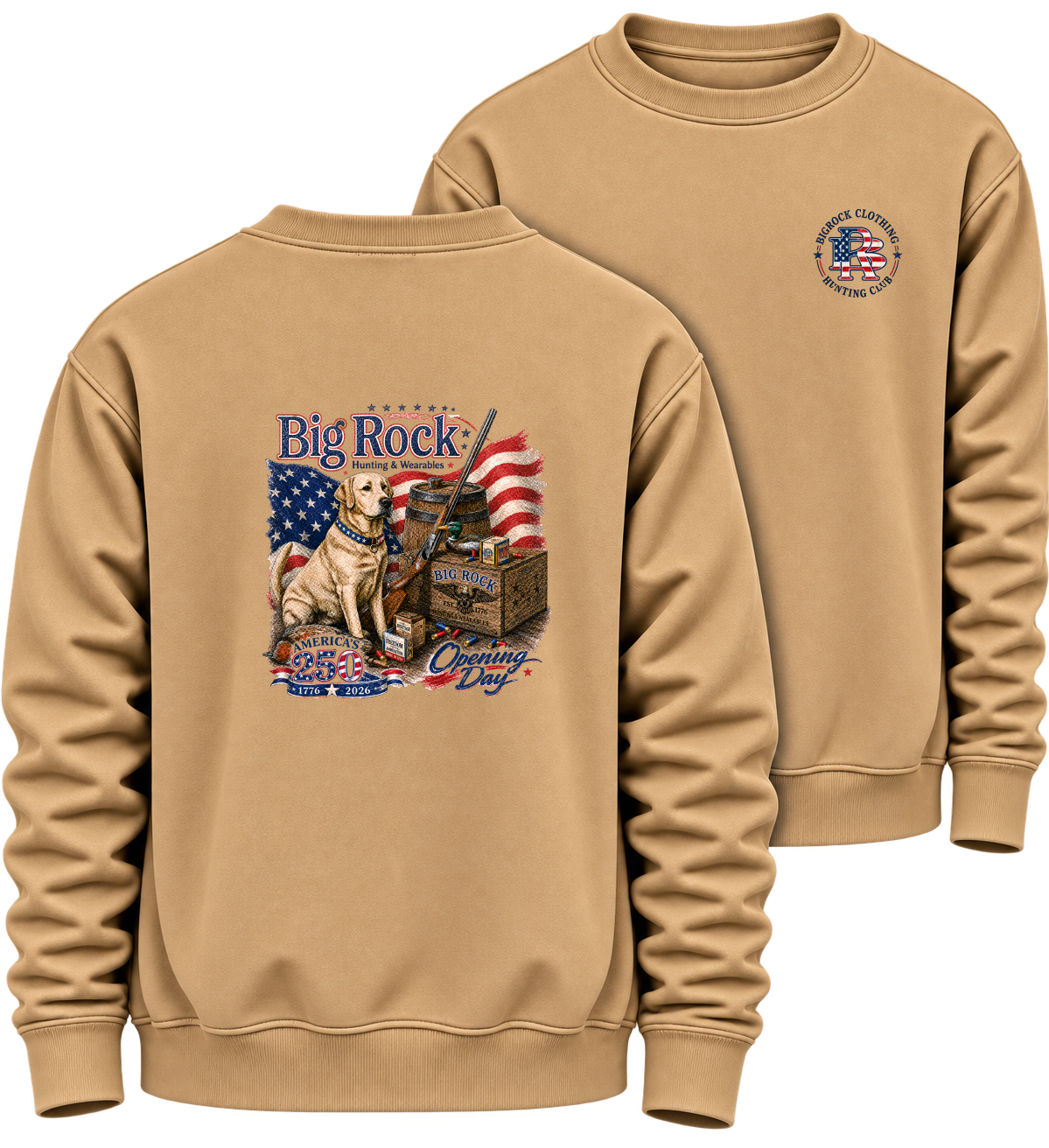 1336P Sweatshirt Heavy Rock America 250 Opening Day