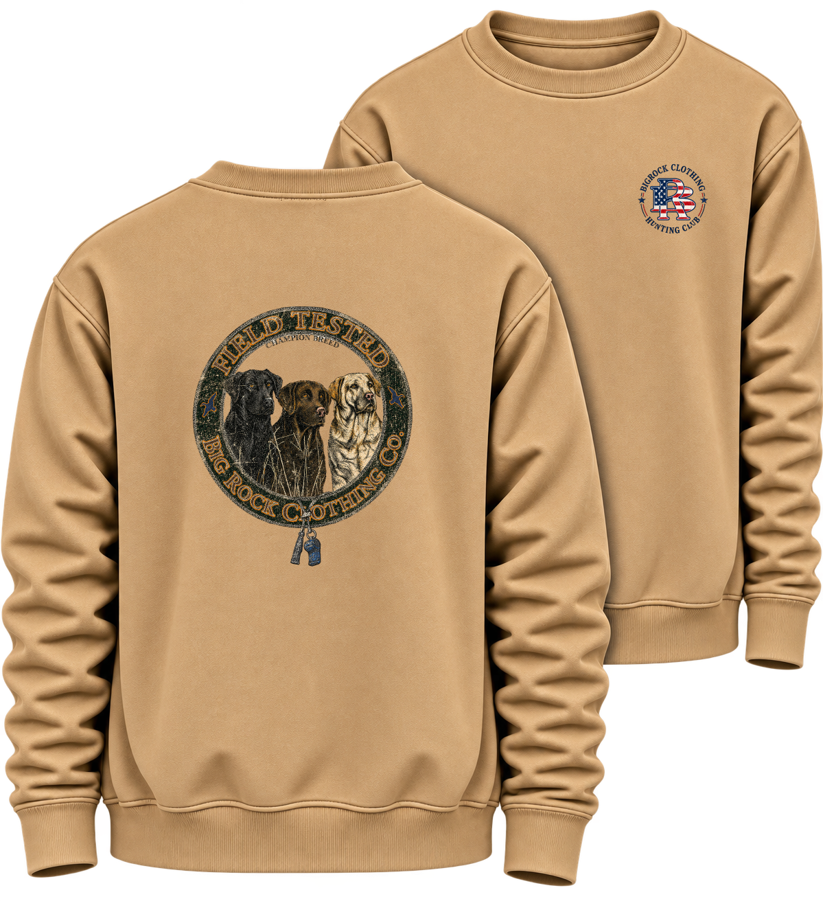 836 Sweatshirt Heavy Rock  Three Lab Coaster
