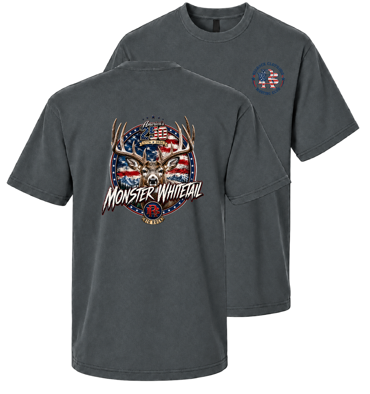 Heavy Rock America 250 Monster Whitetail (Heavy Boxy oversize Shirt)