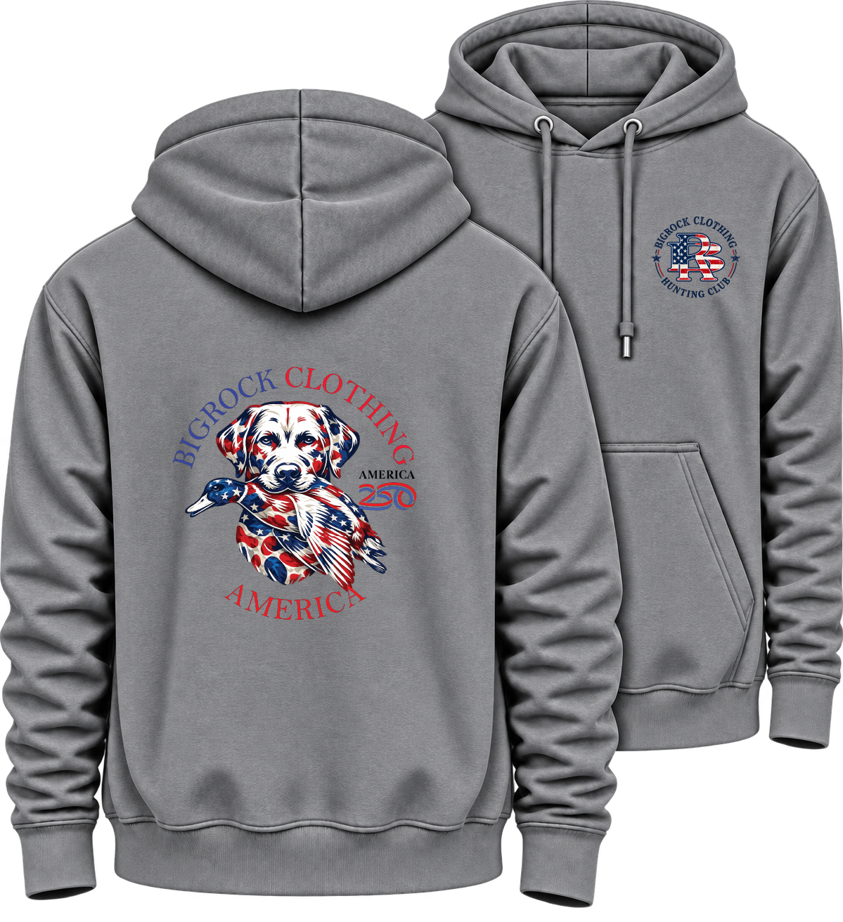 Hoodie Heavy Rock America 250 Duck Dog