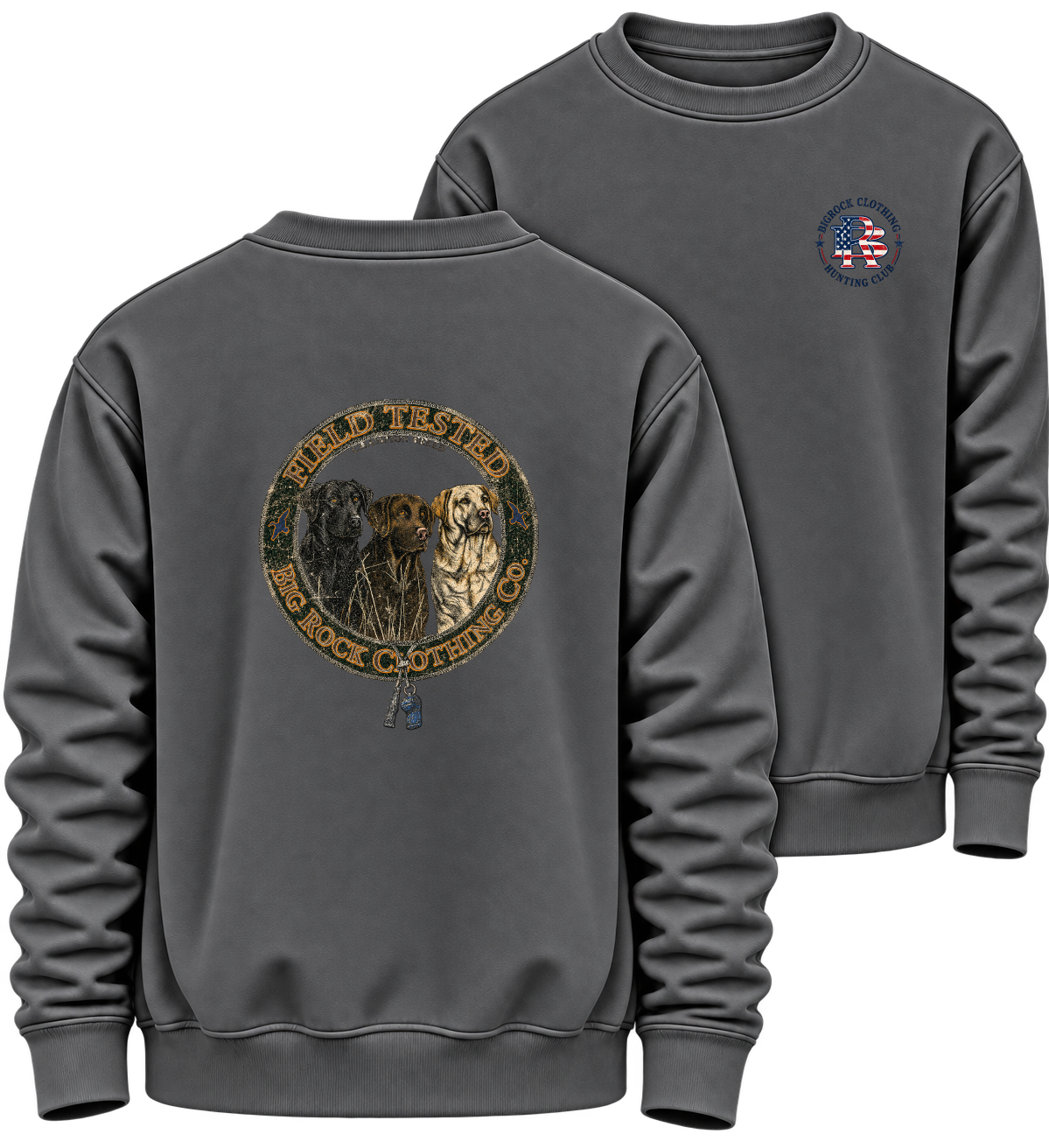 836 Sweatshirt Heavy Rock  Three Lab Coaster