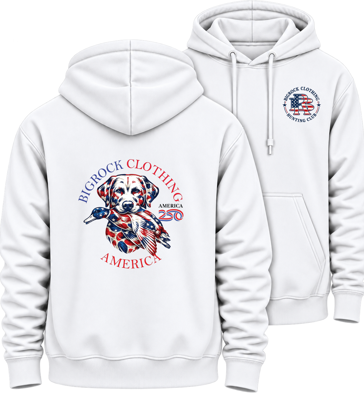 Hoodie Heavy Rock America 250 Duck Dog