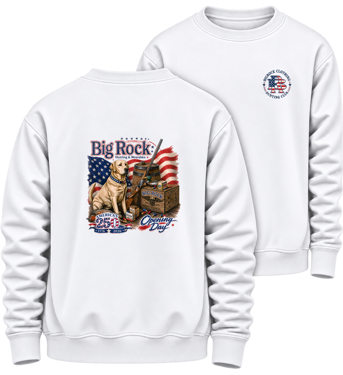 1336P Sweatshirt Heavy Rock America 250 Opening Day